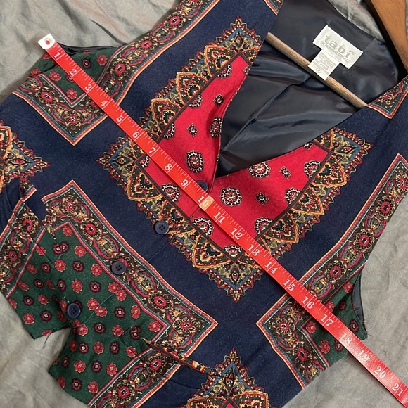Vintage Paisley Print Vest - Picture 5 of 6